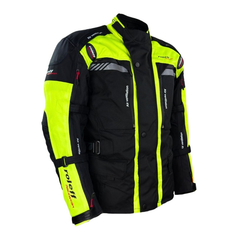 Roleff Kodra Enduro motoristična jakna črno-fluo rumena