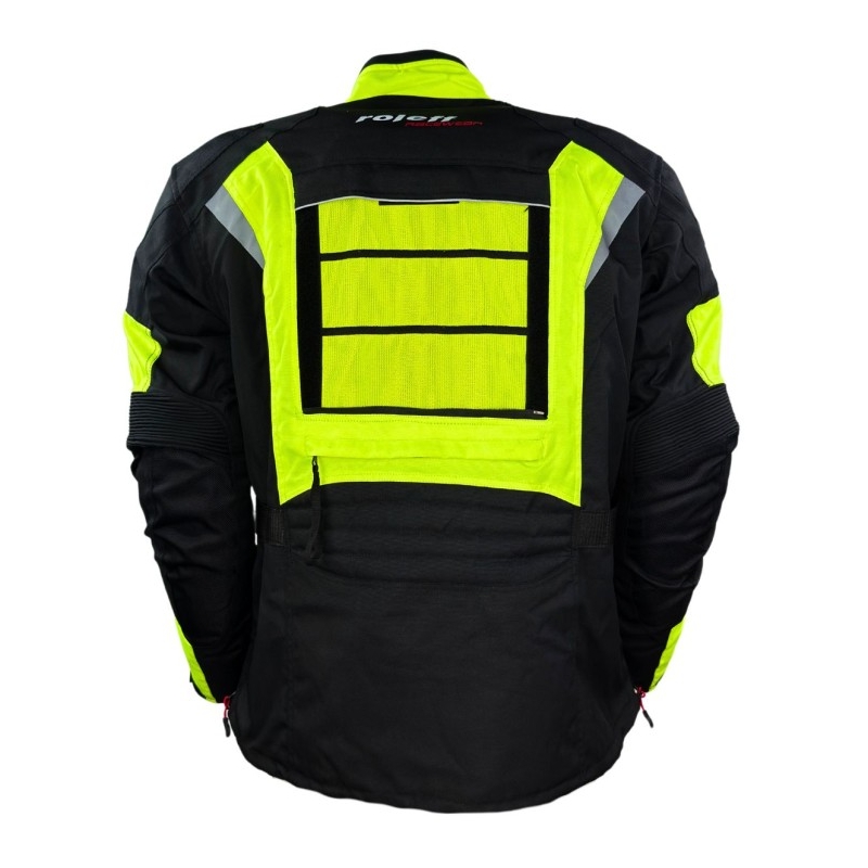 Roleff Kodra Enduro motoristična jakna črno-fluo rumena