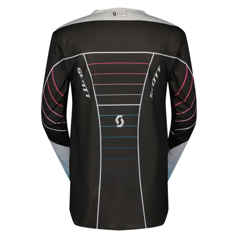 Motokros majica SCOTT Podium PRO modro-roza