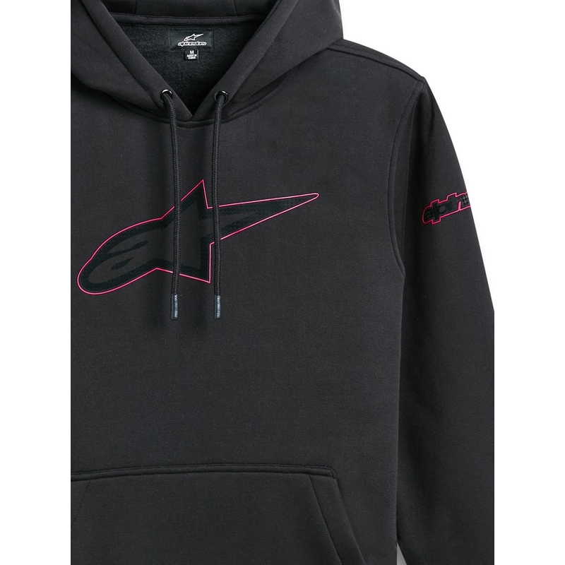 Črna majica s kapuco Insignia Alpinestars