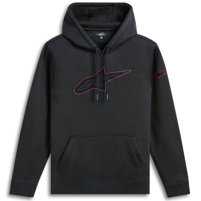 Črna majica s kapuco Insignia Alpinestars