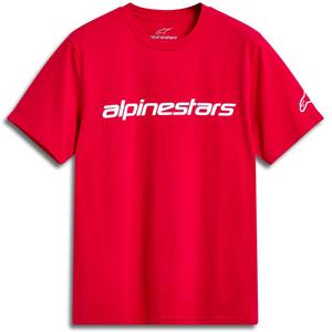 Rdeče-bela majica Alpinestars Linear Wordmark 2.0 CSF