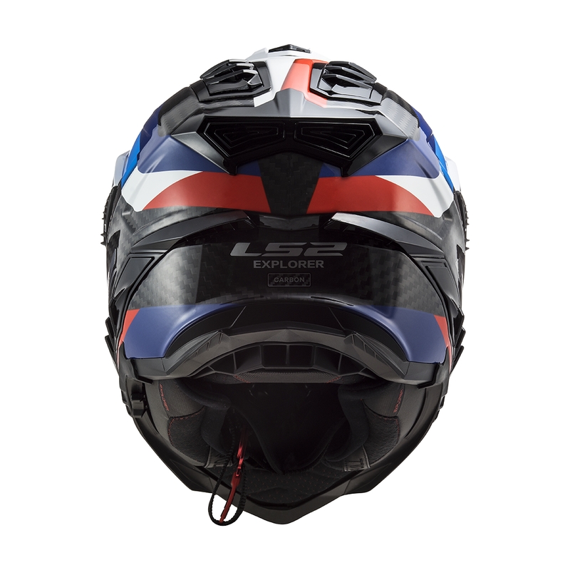 Enduro motoristična čelada LS2 MX701 C Explorer Frontier črno-modra