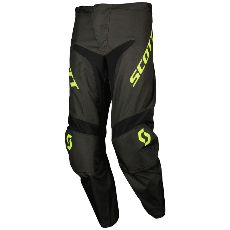 SCOTT Compete motokros hlače črno-fluo rumene