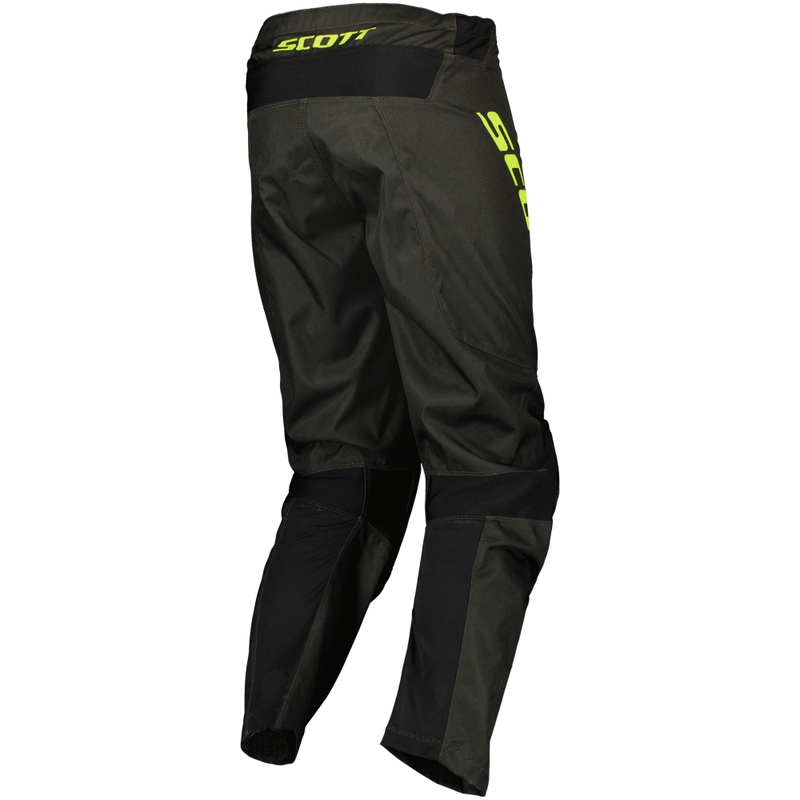 SCOTT Compete motokros hlače črno-fluo rumene
