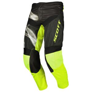 SCOTT EVO Dirt motokros hlače črno-fluo rumene