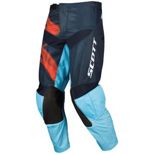 SCOTT EVO Dirt motokros hlače modro-rdeče