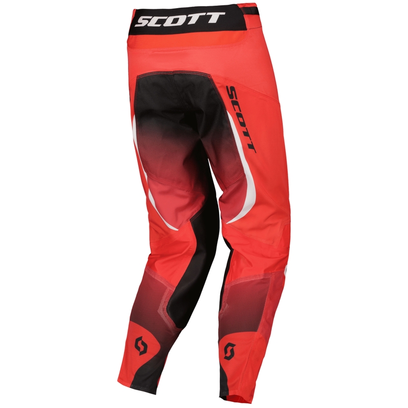 Motokros hlače SCOTT Podium PRO rdeče-črne