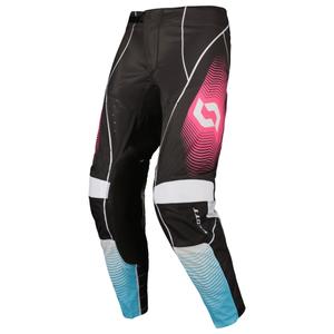 Motokros hlače SCOTT Podium PRO modro-roza