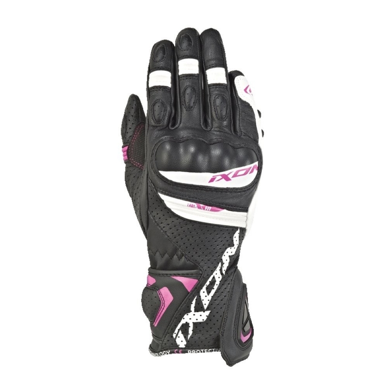 Ženske rokavice IXON RS Tempo AIR black-white-pink razprodaja