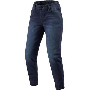 Revit Harper Tapered Ženske motociklistične kavbojke Washed Dark Blue