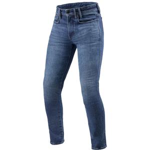 Ozke motoristične kavbojke Revit Piston 3 Washed Blue