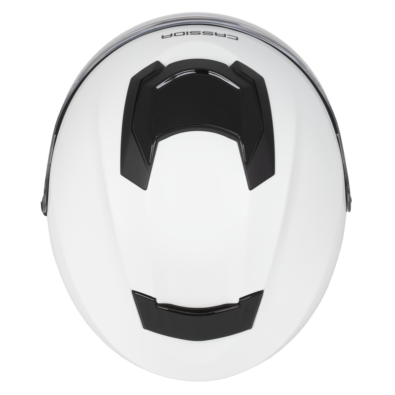 Cassida Jet Tech 2.0 Solid Open Face motoristična čelada bela-črna-siva