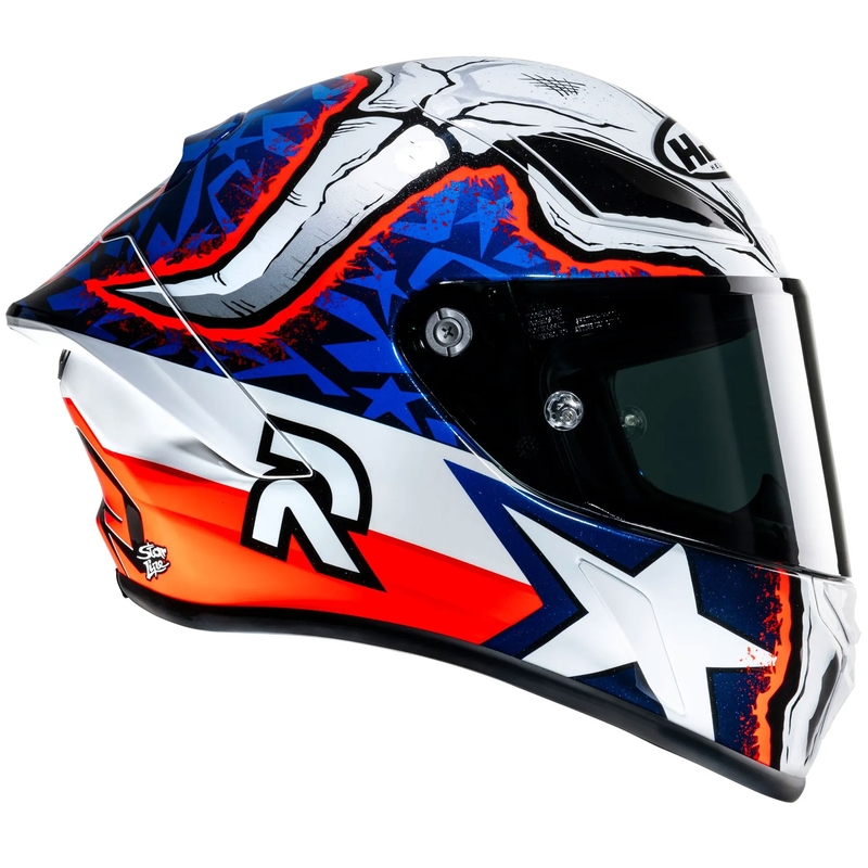 Celotna motoristična čelada HJC RPHA 1 Garrett Gerloff Replica MC21 belo-modra-rdeča
