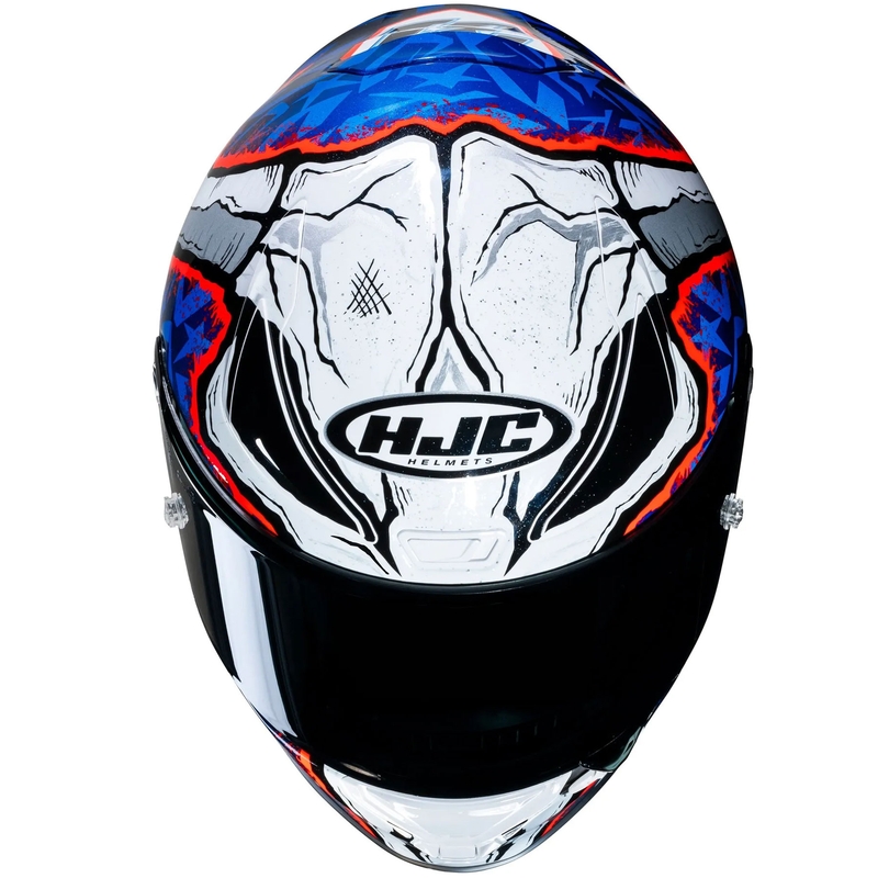 Celotna motoristična čelada HJC RPHA 1 Garrett Gerloff Replica MC21 belo-modra-rdeča