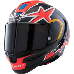 Alpinestars Supertech R10 Limited Edition Jack Miller Full Face Motoristična čelada Mat Carbon Red-Blue-Yellow-White