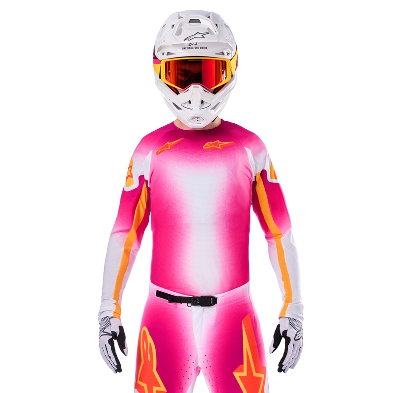 Alpinestars Supertech SX AFD Motocross Jersey Limited Edition MIG Fluo Pink-White-Orange