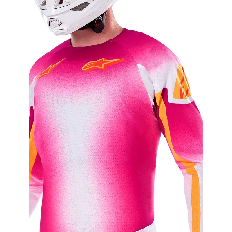 Alpinestars Supertech SX AFD Motocross Jersey Limited Edition MIG Fluo Pink-White-Orange
