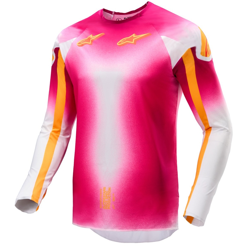 Alpinestars Supertech SX AFD Motocross Jersey Limited Edition MIG Fluo Pink-White-Orange