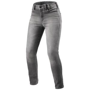 Revit Shelby 3 Skinny Short ženske motoristične kavbojke Washed Grey