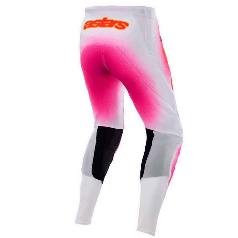 Alpinestars Supertech Limited Edition MIG Fluo motokros hlače roza-belo-oranžne