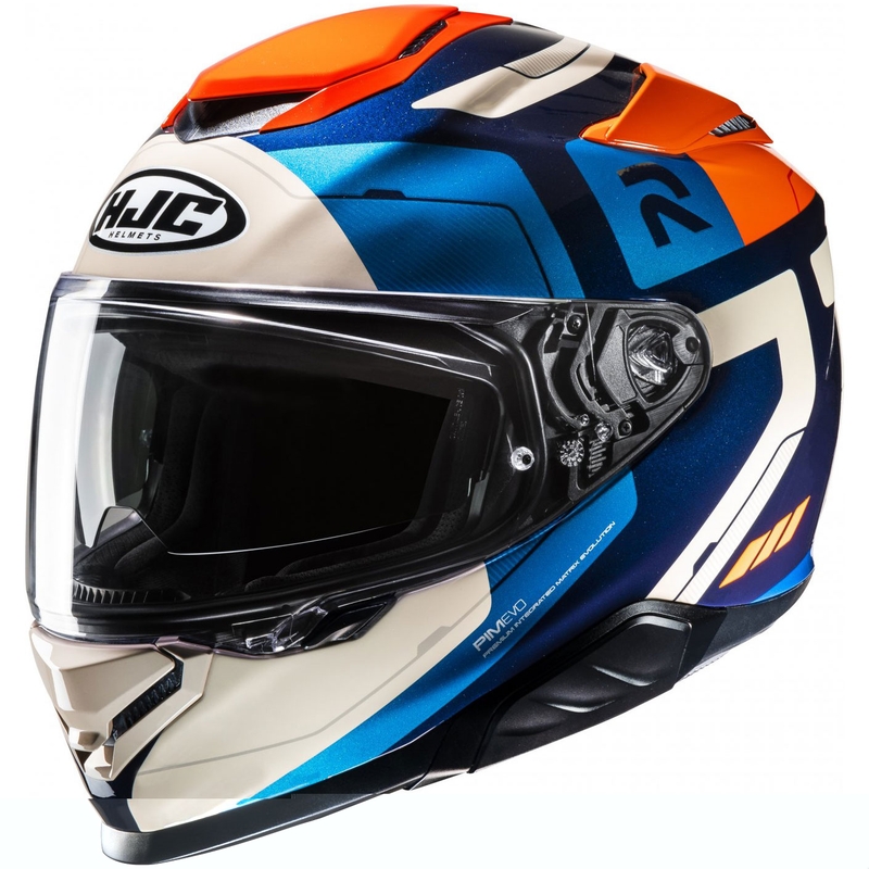 HJC RPHA 71 Cozad MC27 full-face motoristična čelada modra-oranžna-bež