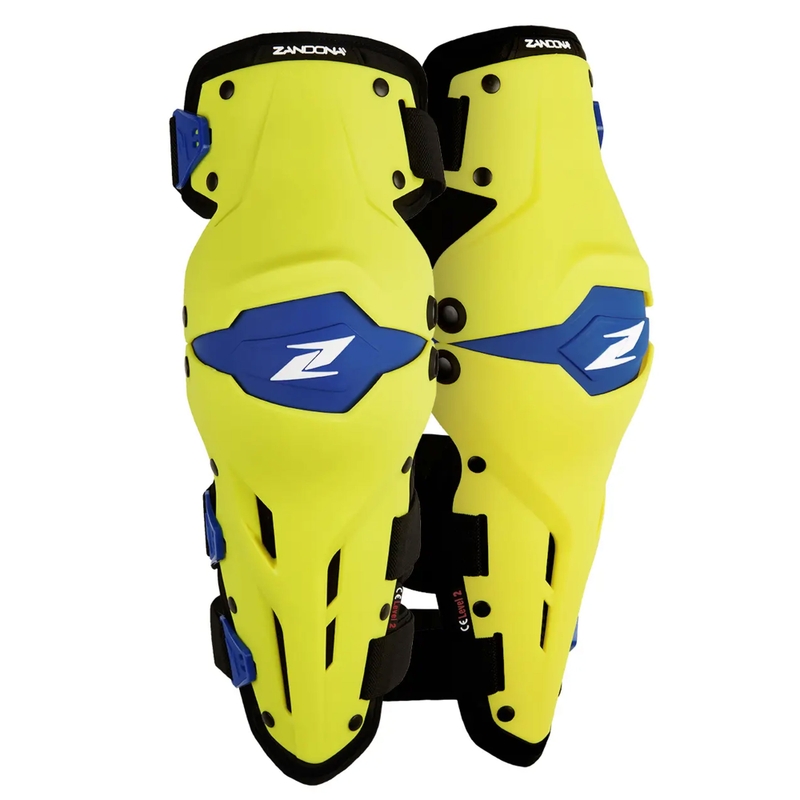 Motoristični ščitniki za kolena Zandona X-Treme Kneeguard rumeno-modri
