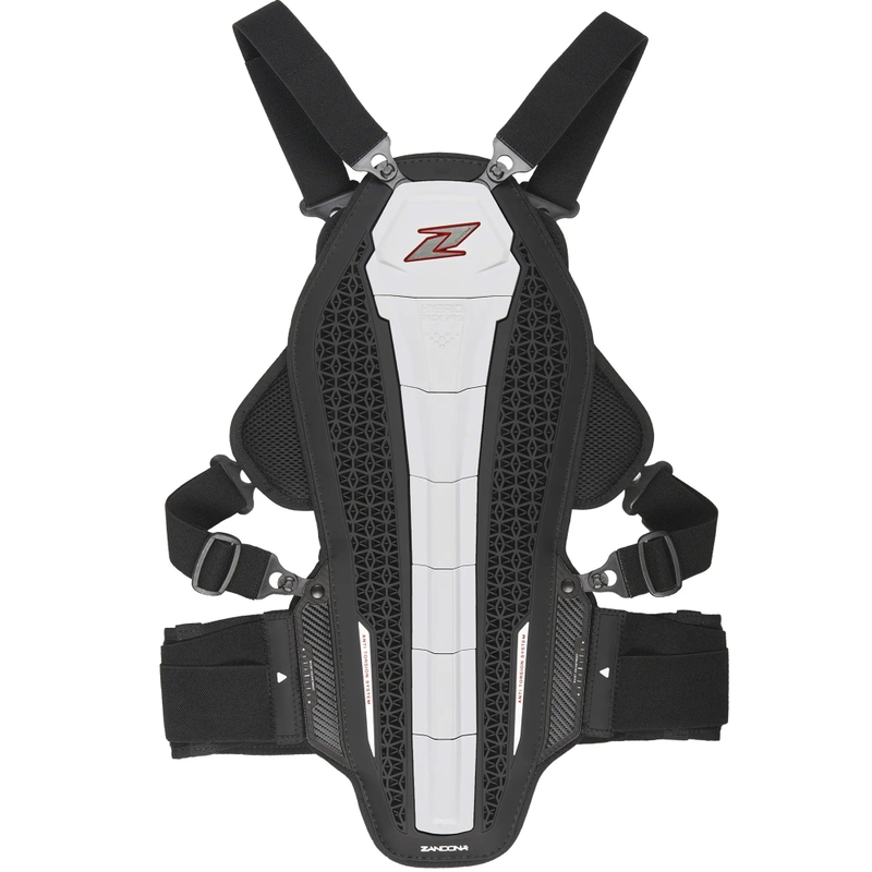 Ščitnik za hrbtenico in prsni koš Zandona Hybrid Armor X6 bel 158 - 167 cm