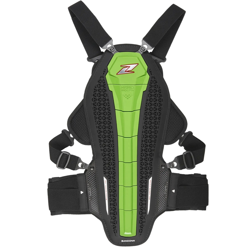 Ščitnik za hrbtenico in prsi Zandona Hybrid Armor X6 zelen 158 - 167 cm