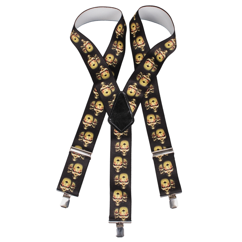 Suspenders s motivom lobanje 4