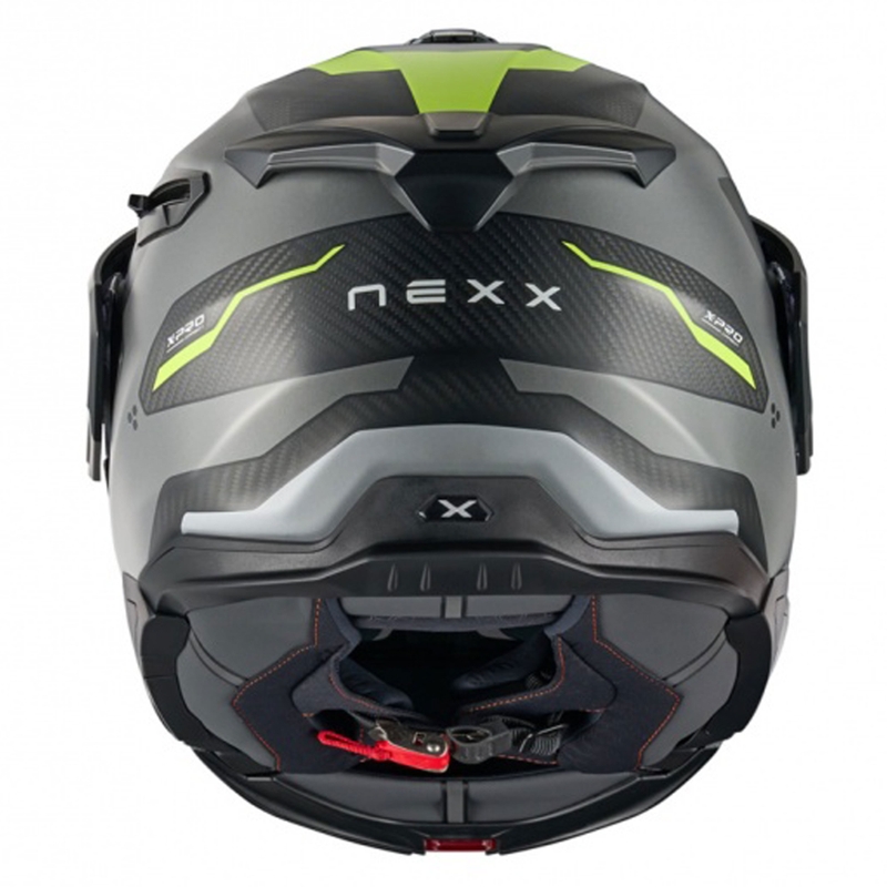 Motoristična čelada na preklop Nexx X.Lifecountry Terra mat sivo-fluo rumena