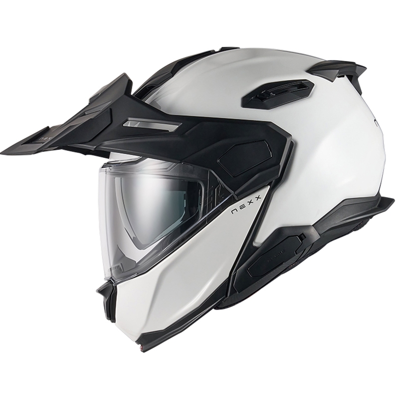 Motoristična čelada na preklop Nexx X.Lifecountry Plain white razprodaja