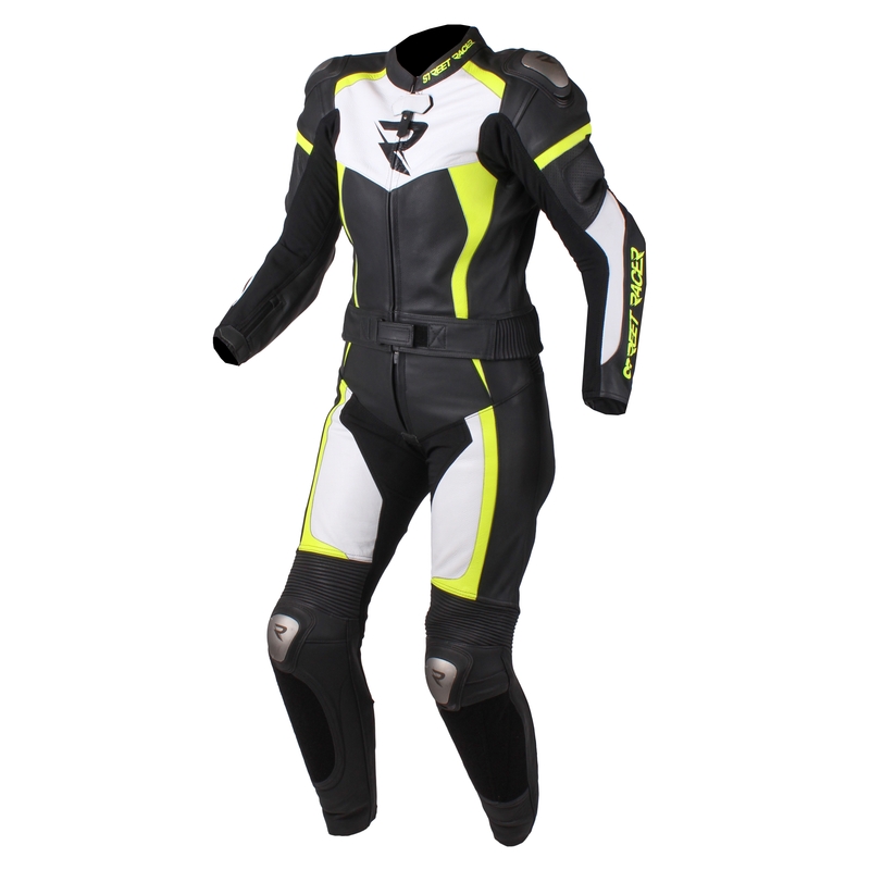 Ženski kombinezon Street Racer Dafne black-white-fluo yellow razprodaja