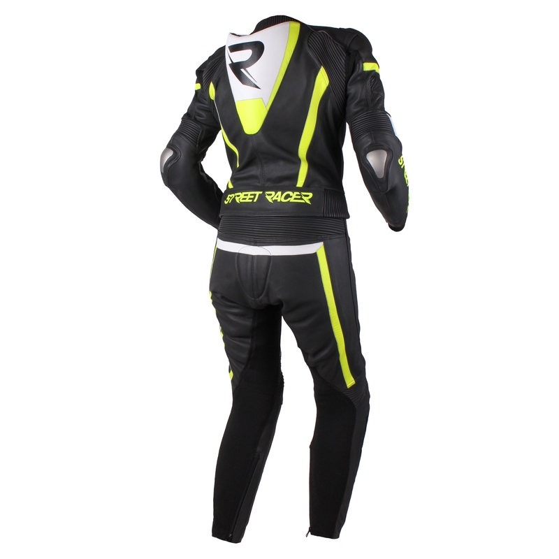 Ženski kombinezon Street Racer Dafne black-white-fluo yellow razprodaja
