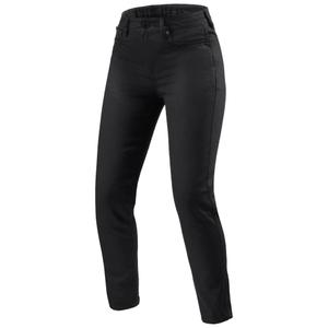 Revit Marzia Skinny short ženske motoristične kavbojke črne