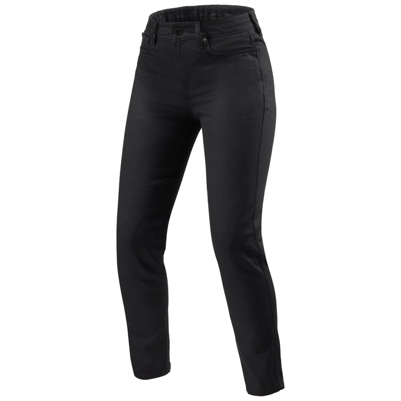Revit Marzia Skinny short ženske motoristične kavbojke črne