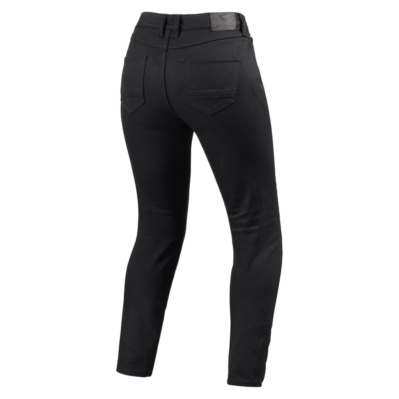 Revit Marzia Skinny short ženske motoristične kavbojke črne