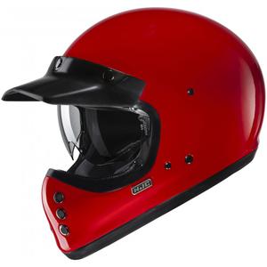 Motoristična čelada HJC V60 Solid temno rdeča