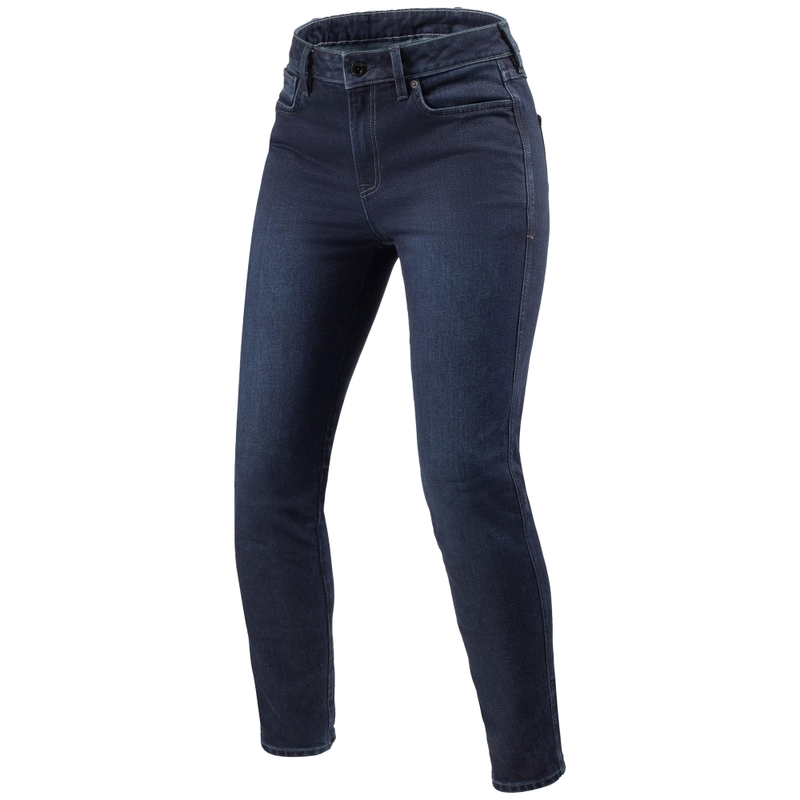 Revit Marzia Skinny short ženske motoristične kavbojke - modre