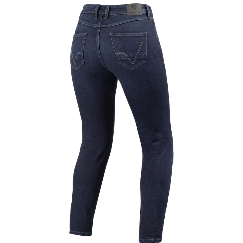 Revit Marzia Skinny short ženske motoristične kavbojke - modre