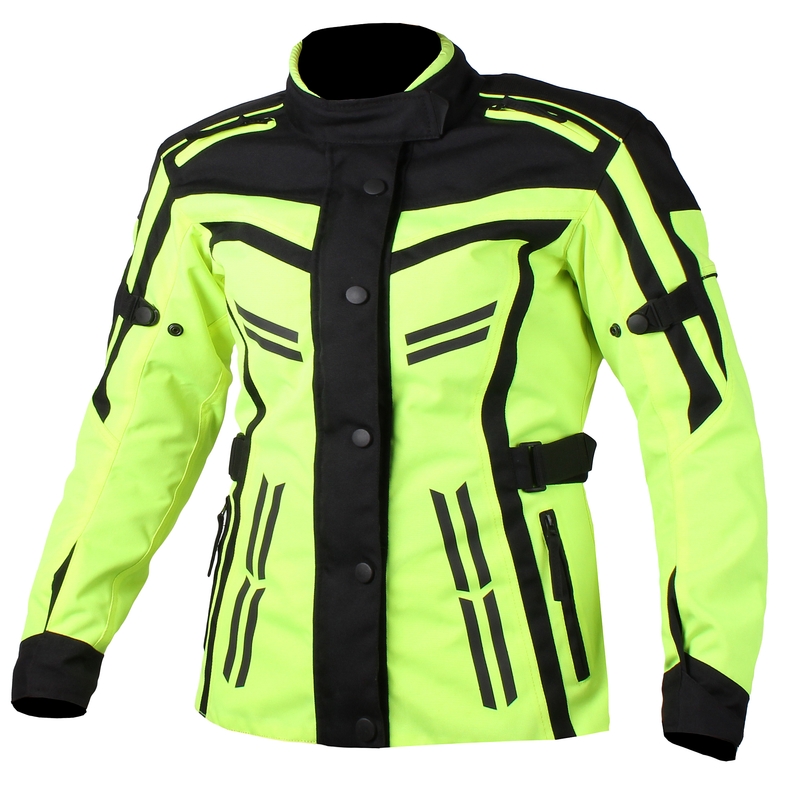 Ženske motoristične jakne RSA Paulina black-fluo yellow naprodaj razprodaja