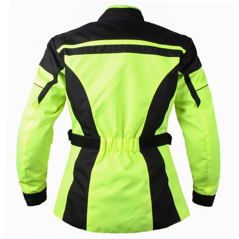 Ženske motoristične jakne RSA Paulina black-fluo yellow naprodaj razprodaja