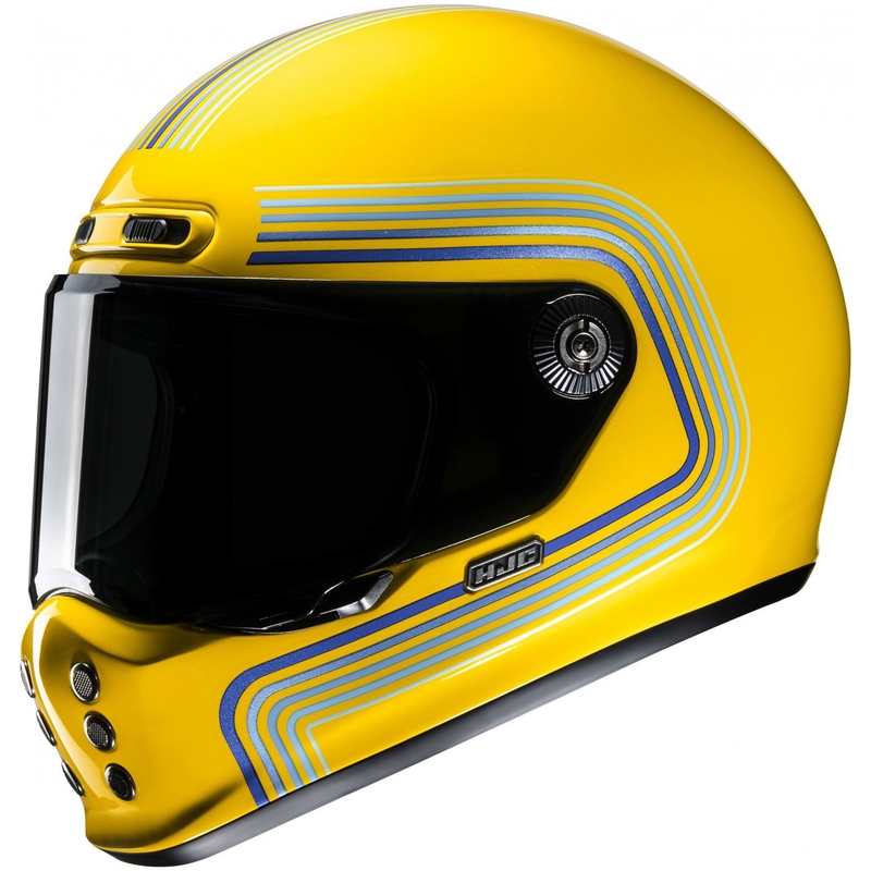 HJC V10 Foni MC3 celoobrazna motoristična čelada rumeno-modra
