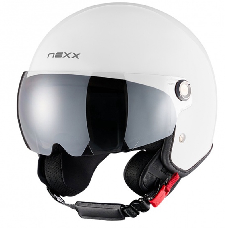 Moto čelada NEXX Y.10 Stiletto z odprtim obrazom, bela razprodaja