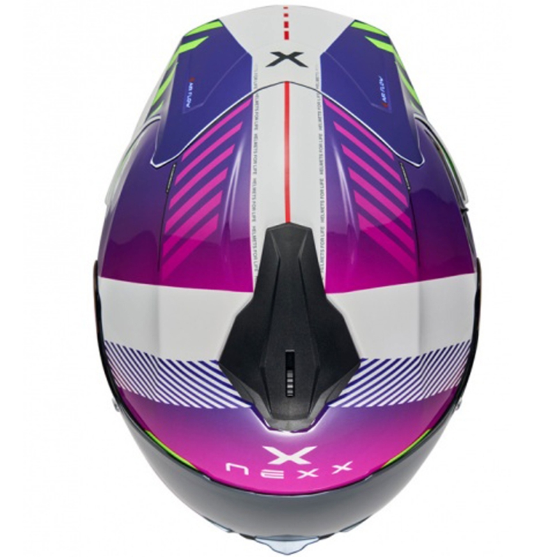 NEXX Y.100R Fade celoobrazna motoristična čelada vijolično bela razprodaja