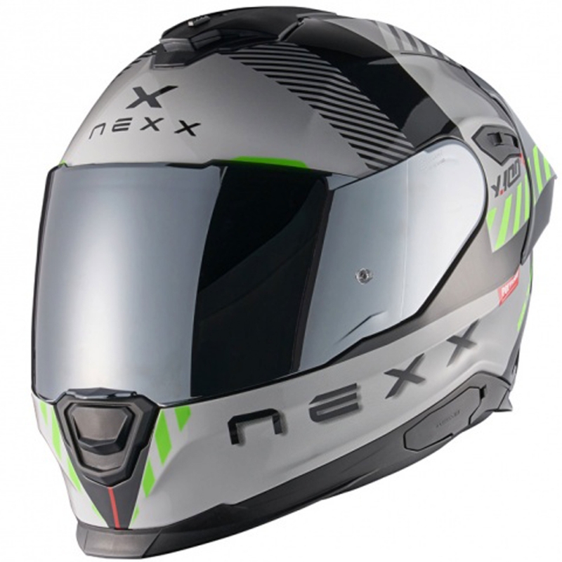 NEXX Y.100R Fade celoobrazna motoristična čelada sivo-črna