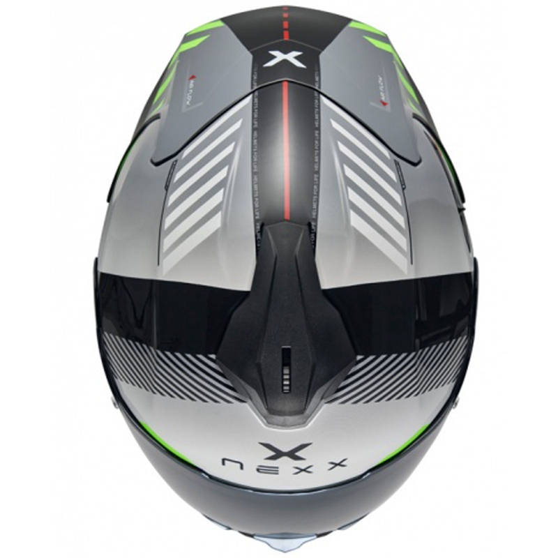 NEXX Y.100R Fade celoobrazna motoristična čelada sivo-črna