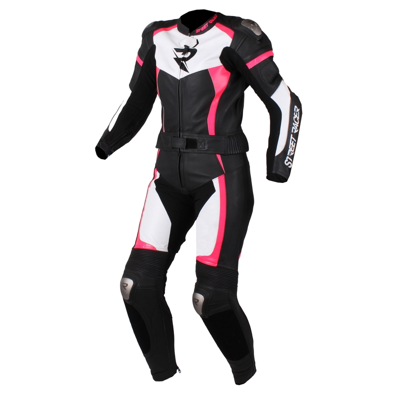 Street Racer Dafne Black, White and Pink Jumpsuit za ženske razprodaja