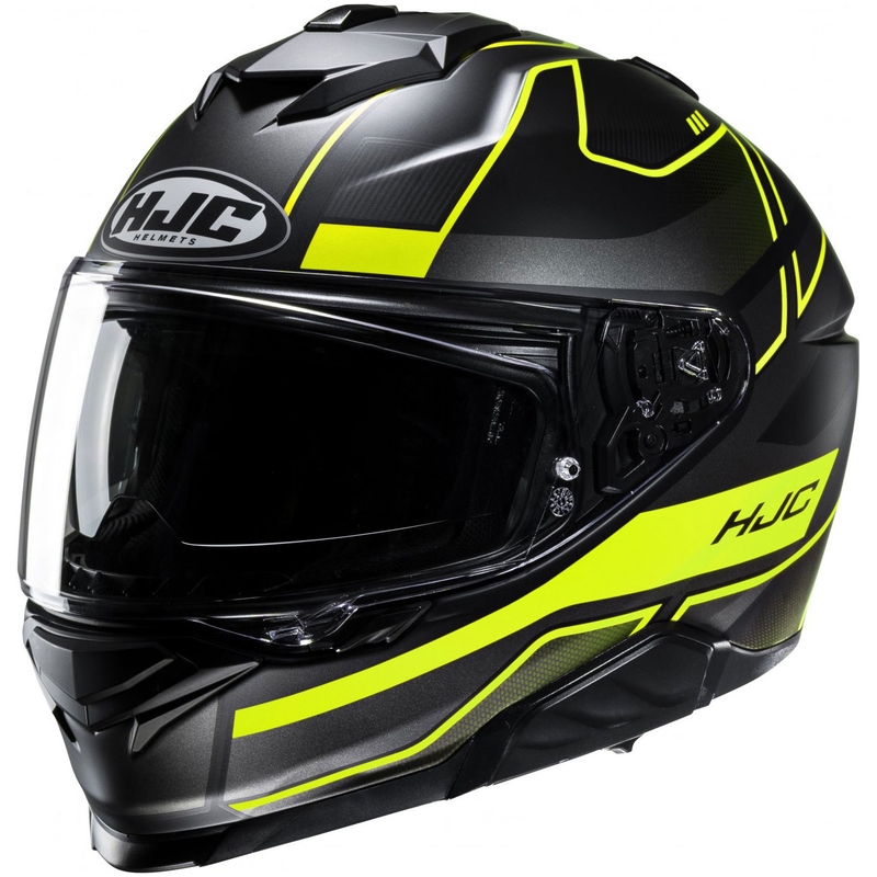 Celotna motoristična čelada HJC i71 Iorix MC3HSF črno-fluo rumena