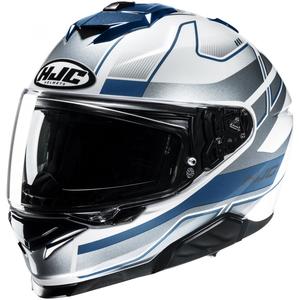 HJC i71 Iorix MC2 celoobrazna motoristična čelada belo-modra-srebrna